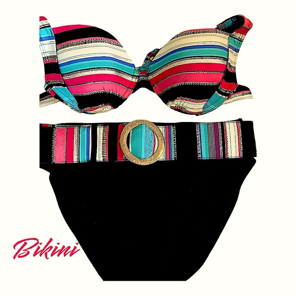 High Waist Belted Bikini Size S - Picture 1 of 3